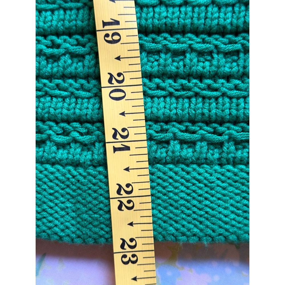 LOFT | 2024 Cardigan Sweater Large Green Textured Knit Gold Button Lady Jacket - Picture 12 of 12